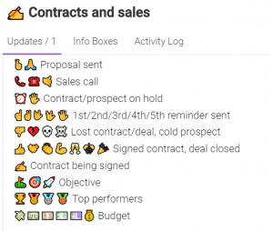 How to create and manage Emojis in monday.com – Contract and sales