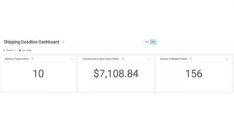Dashboard - how to manage orders